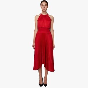 A.L.C. | Dresses | New Alc Stella Satin And Lace Midi Dress In Bosco |  Poshmark